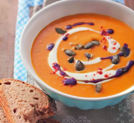 Тыквенный суп с апельсиновым соком